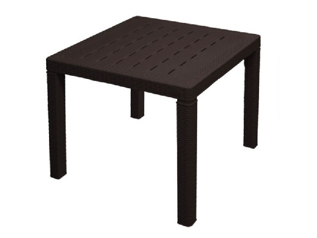 Стол пластиковый малый RATTAN 789/789/701 мм горький шоколад 6183